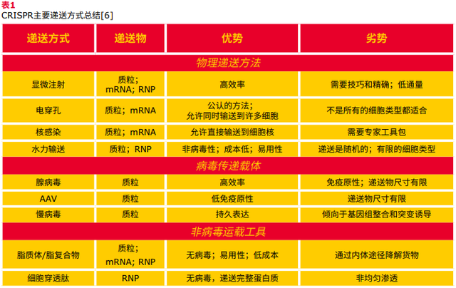 CRISPR的转染方法